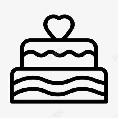 爱情生日蛋糕图标