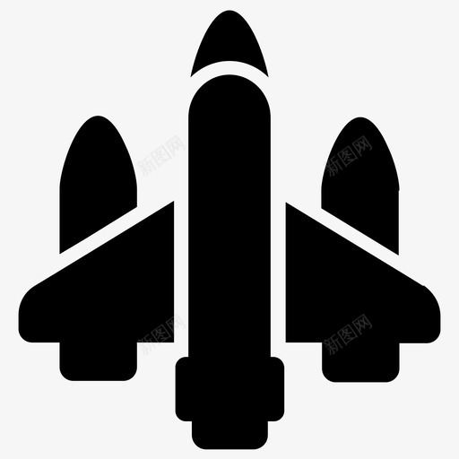 太空船发射导弹svg_新图网 https://ixintu.com 火箭 太空船 发射 导弹 太空 技术 物体 图标 收藏