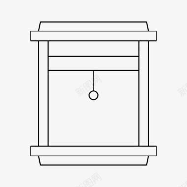 窗建筑百叶窗图标