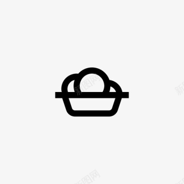小吃碗薯条图标