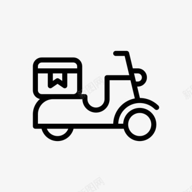 送货自行车快速图标