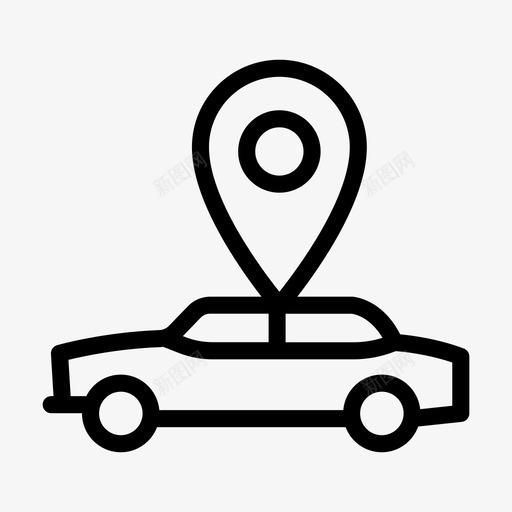 出租车位置地图svg_新图网 https://ixintu.com 出租车 位置 地图 销点 路线 路线图 图示