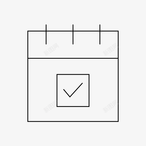 日历约会支票svg_新图网 https://ixintu.com 日历 约会 支票 日期 日程