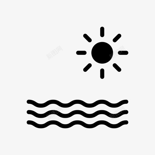 日落沙滩河流svg_新图网 https://ixintu.com 日落 沙滩 河流 海洋 娱乐 线雕文