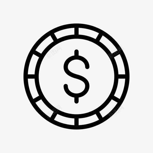 美元硬币货币svg_新图网 https://ixintu.com 美元 硬币 货币 钱储蓄 储蓄 犯罪 调查 符号
