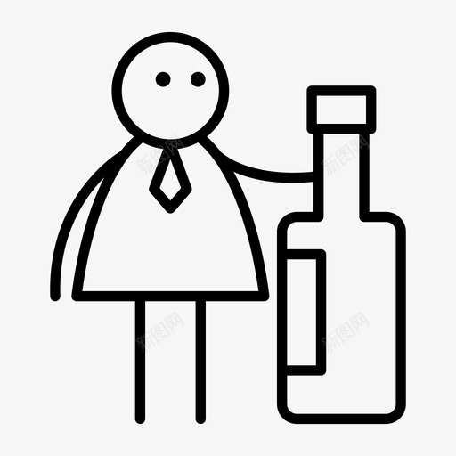 拿瓶的人啤酒生意svg_新图网 https://ixintu.com 棒棒糖 拿瓶 人拿瓶 啤酒 生意 商人