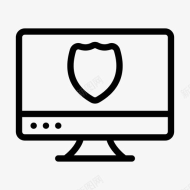网站安全系统安全网页杀毒图标