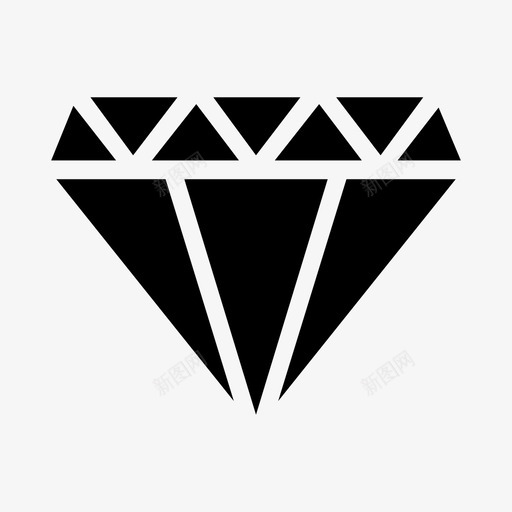 钻石同素异形体碳合金svg_新图网 https://ixintu.com 钻石 同素 异形 形体 合金 水晶 宝石 银行 金融 雕文 图标