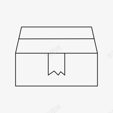 板条箱盒子包装图标