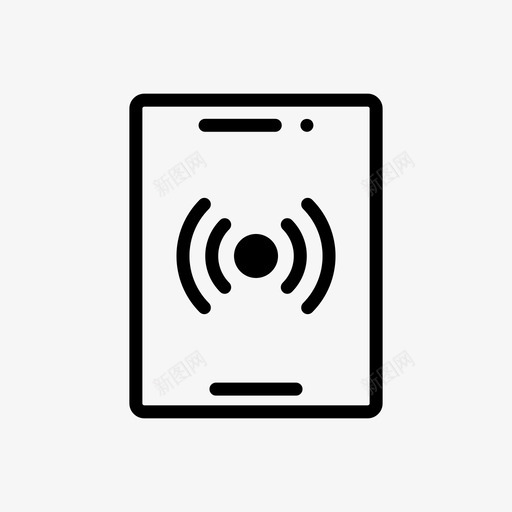 平板电脑手机信号svg_新图网 https://ixintu.com 手机 平板电脑 信号 无线 联网 象形文字