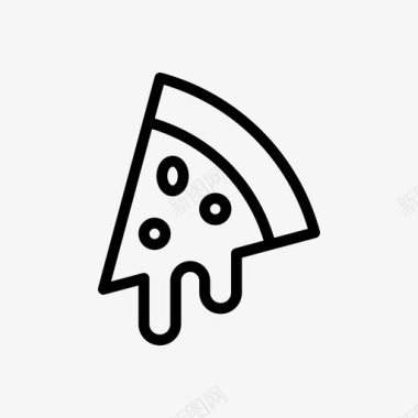披萨片吃快餐图标