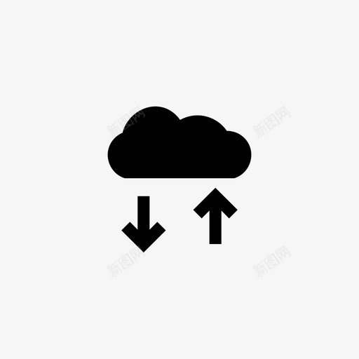 云计算数据库下载svg_新图网 https://ixintu.com 云计算 数据库 下载 上传 网页 设计开发 像素 线条 字形