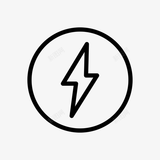 螺栓电气能源svg_新图网 https://ixintu.com 螺栓 电气 能源 闪电 电力工业 符号