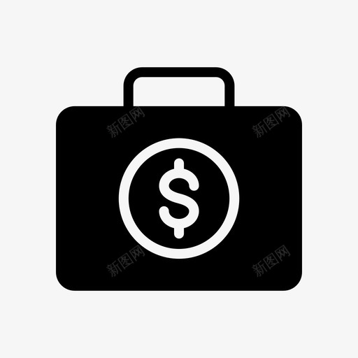 美元投资组合包公文包svg_新图网 https://ixintu.com 美元 投资 组合 包公 公文包 现金 金钱 网络 犯罪 保护 线雕文