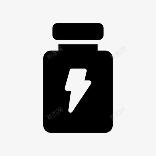 蛋白质瓶子能量svg_新图网 https://ixintu.com 能量 蛋白质 瓶子 罐子 医药 符号