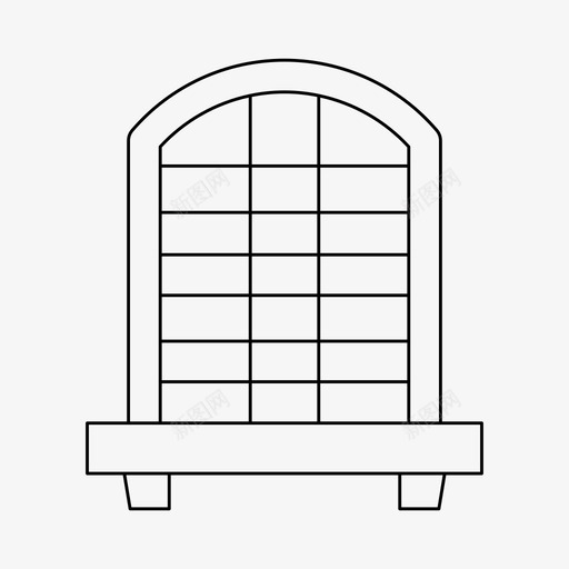 窗户关闭装饰svg_新图网 https://ixintu.com 窗户 关闭 装饰 玻璃 内部 细线