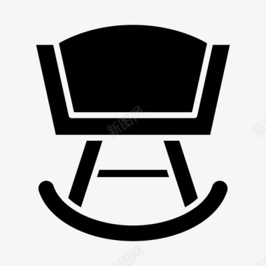 摇椅家具内饰图标