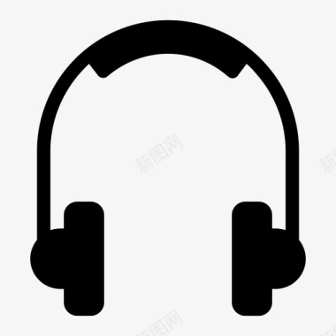 耳机电子设备音乐和多媒体图标