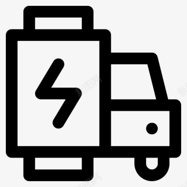 充电电瓶车充电站小电瓶车图标