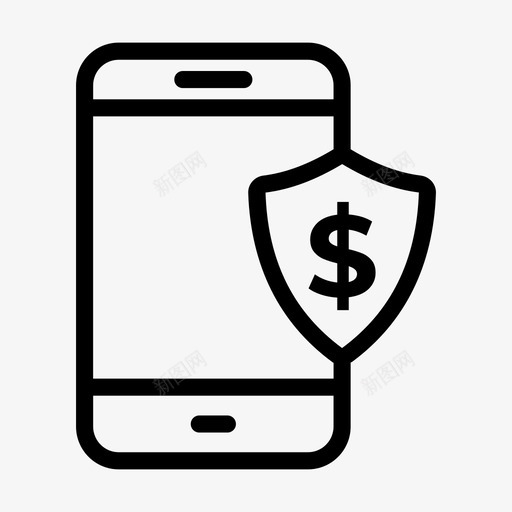 手机安全手机杀毒手机屏蔽svg_新图网 https://ixintu.com 手机 安全 杀毒 屏蔽 访问 智能 保护 银行 金融 线路 图标