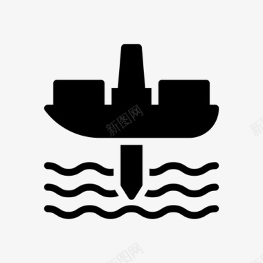 海上燃料石油图标