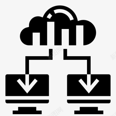 数据通信云同步图标