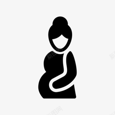 孕妇婴儿女性图标