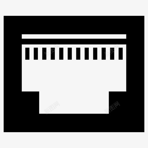 rj45云以太网svg_新图网 https://ixintu.com 以太网 端口