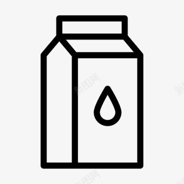 牛奶包饮料果汁图标