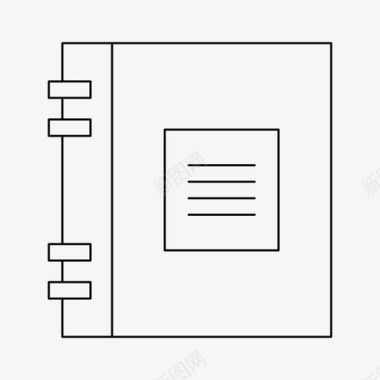 笔记本记事本纸图标