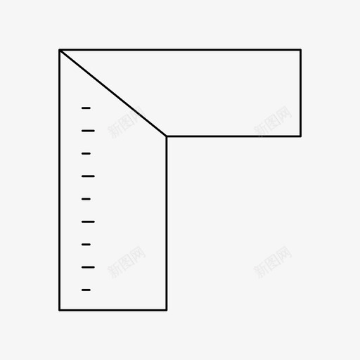 尺子量具刻度svg_新图网 https://ixintu.com 尺子 量具 刻度 大小 正方形 文具 细线