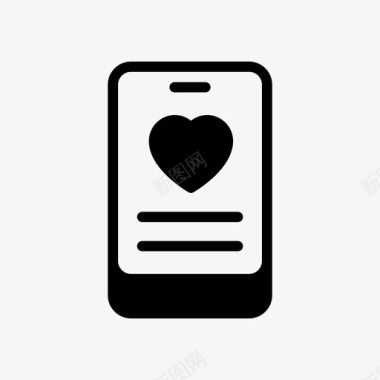 手机约会爱情图标