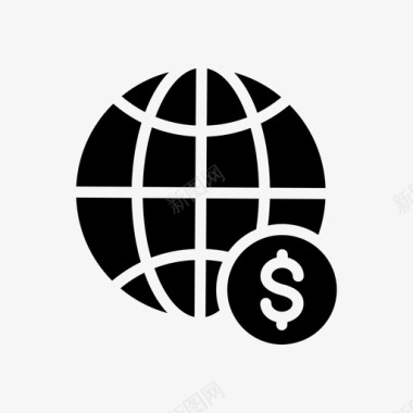 全球商业美元图标