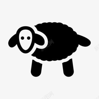 羊农业动物图标