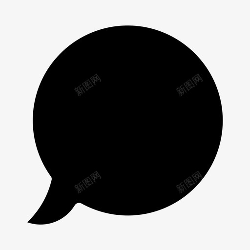 聊天泡泡聊天盒评论svg_新图网 https://ixintu.com 聊天 泡泡 评论 通信 语音 基本 元素 填充