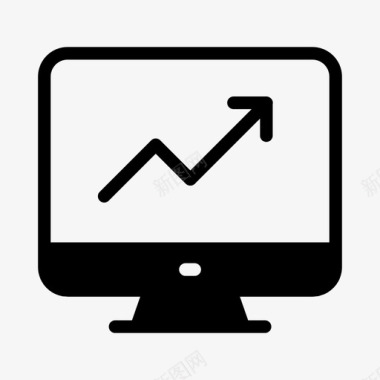 成长图表电脑图标