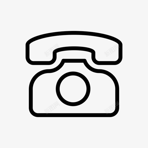 电话通讯联系我们svg_新图网 https://ixintu.com 电话 通讯 联系 我们 座机 接收器 联络线 符号