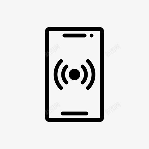移动连接电话svg_新图网 https://ixintu.com 移动 连接 电话 信号 无线网络 托管 字形