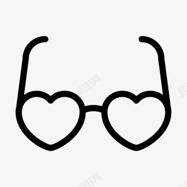 眼镜爱情情人节图标