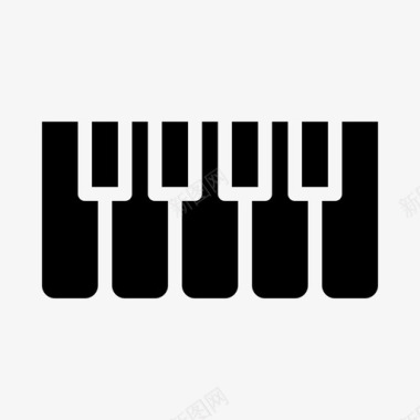 钢琴乐器旋律图标