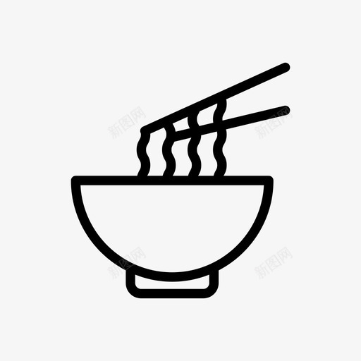 面条碗筷子svg_新图网 https://ixintu.com 面条 碗筷 筷子 食物 麻辣 快餐 字形