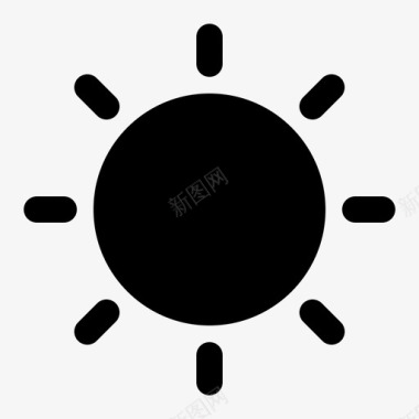 太阳光夏天图标