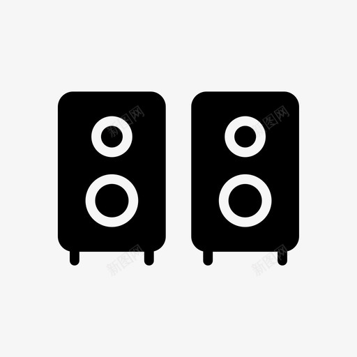 低音炮音频响亮svg_新图网 https://ixintu.com 扬声器 低音炮 音频 响亮 声音 假日 字形