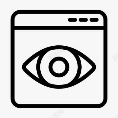 网络监控商业视觉网络眼图标