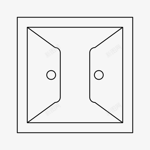 窗装饰玻璃svg_新图网 https://ixintu.com 装饰 玻璃 室内 开窗 细线