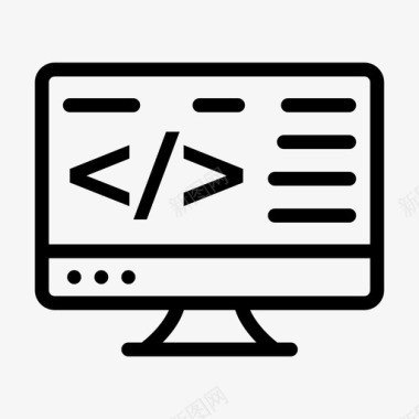 编程html编码软件开发图标