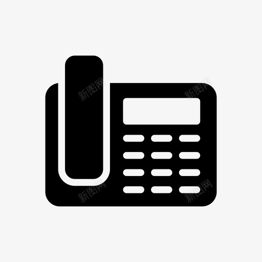 电话通讯联系我们svg_新图网 https://ixintu.com 电话 通讯 联系 我们 固定 支持 联络线 符号
