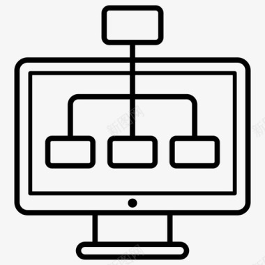 网站地图算法计算机图标