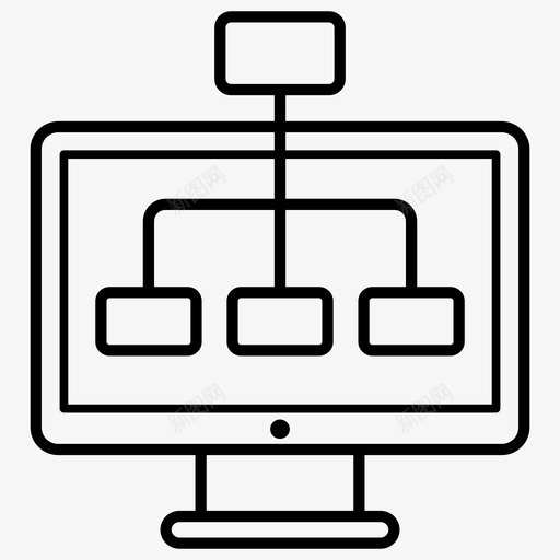 网站地图算法计算机svg_新图网 https://ixintu.com 网站 地图 算法 计算机 流程图 网络 工作流 一组 彩色 轮廓 线图