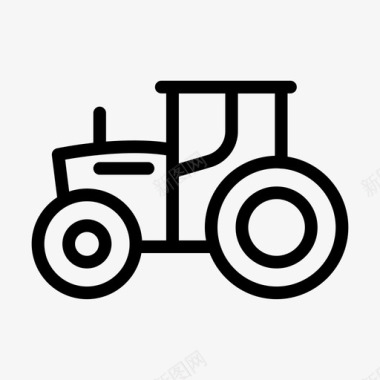 拖拉机农业园艺图标